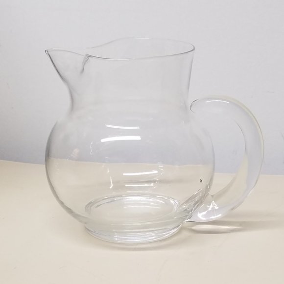Small Clear Glass Blown Pitcher - Picture 1 of 5